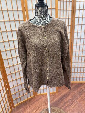 Vintage Size XL Cambridge Country Wool Cardigan Sweater